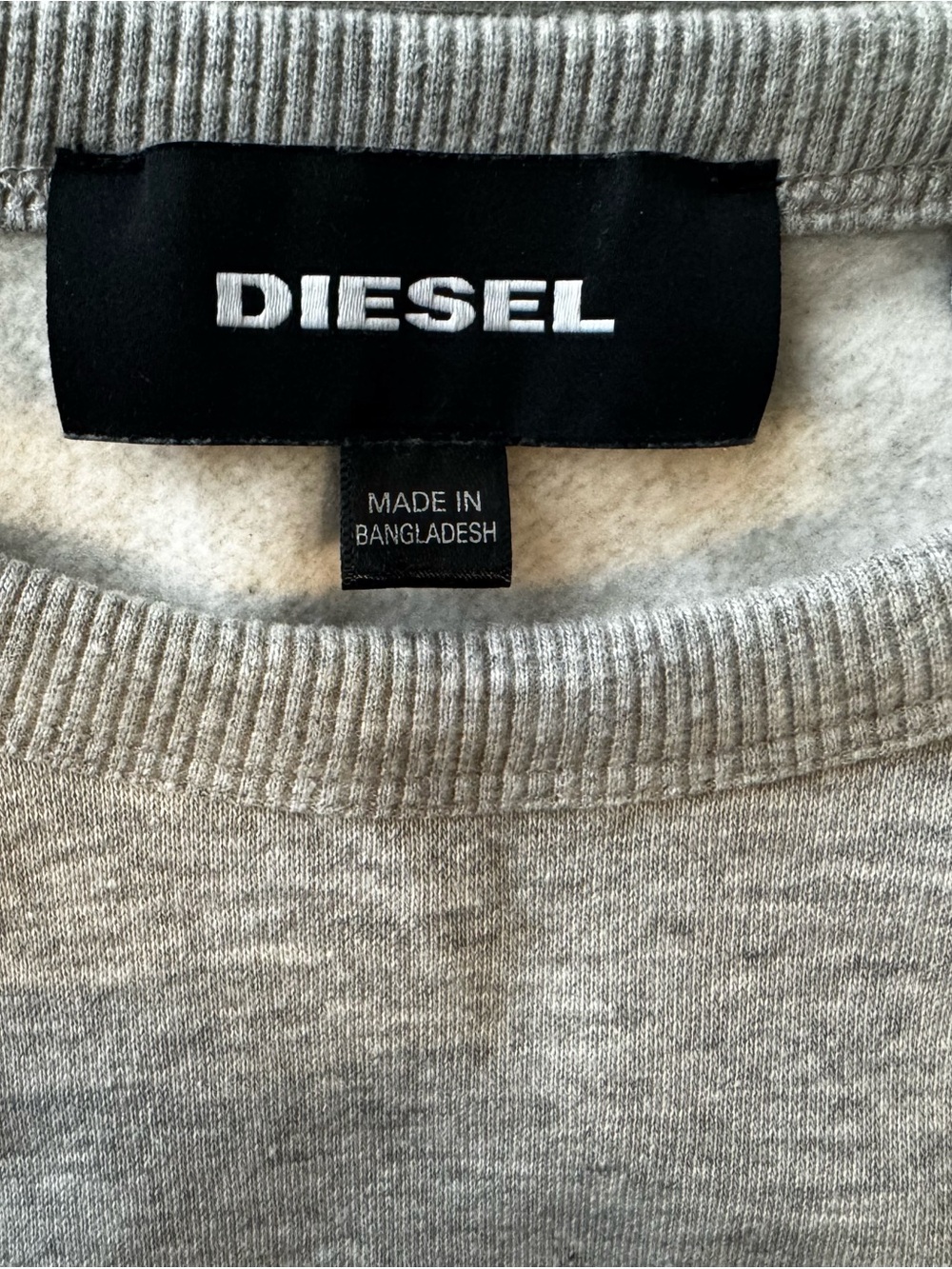 Diesel Grey 'Only The Brave' Graphic Crewneck Sweatshirt - Picture 4 of 4
